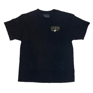 Black Ink Design USMC Semper Fidelis For Honor Tee Graphic Print Mens Size XL